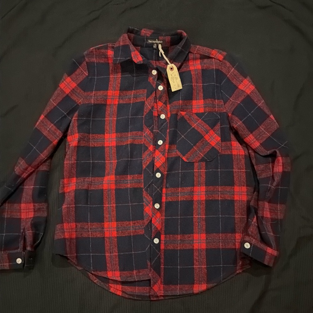 Red and blue plaid flannel